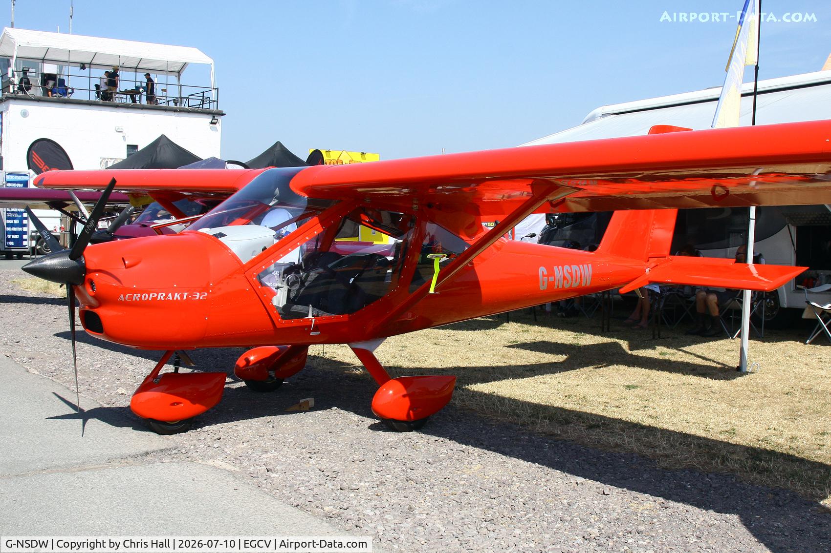 Aircraft G-NSDW, 2026 Aeroprakt A-32 Vixxen, c/n A32384, Sleapkosh 26, day 1, 10/07/26, at EGCV, photo by Chris Hall