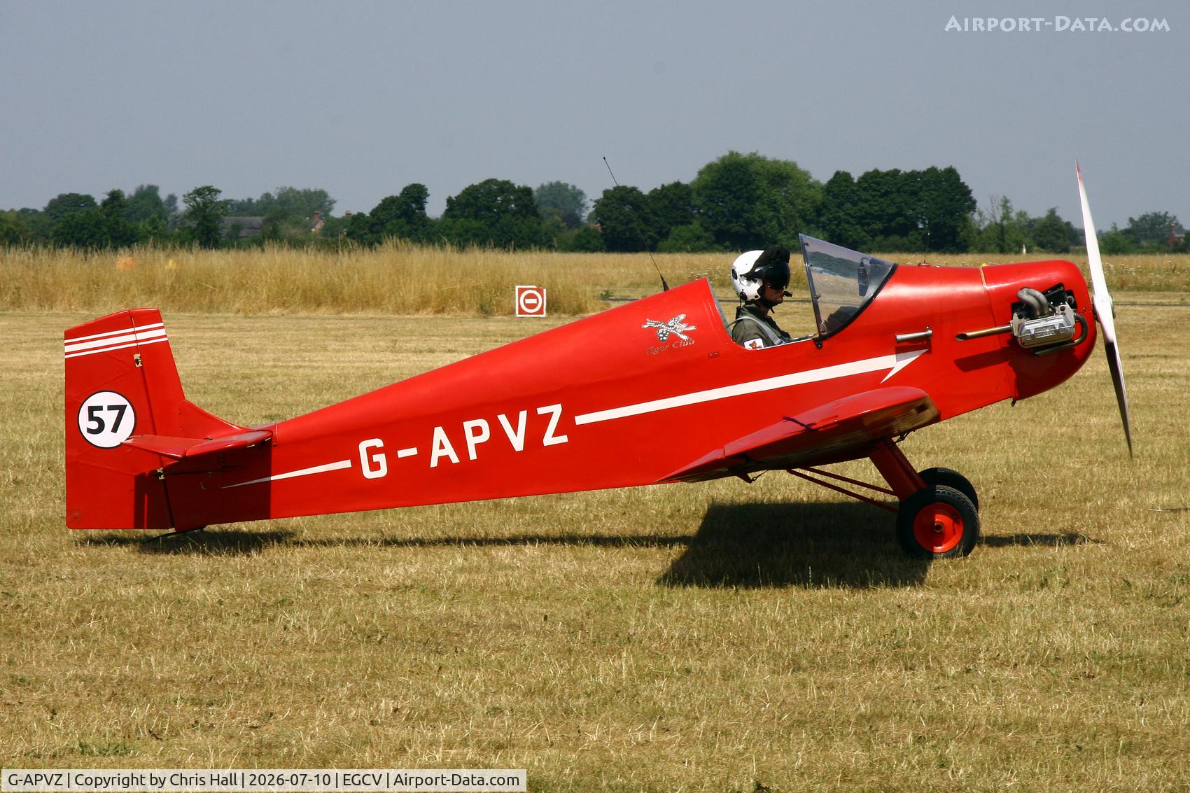 G-APVZ, 1960 Rollason Druine D.31 Turbulent, c/n PFA 545, Sleapkosh 26, day 1, 10/07/26