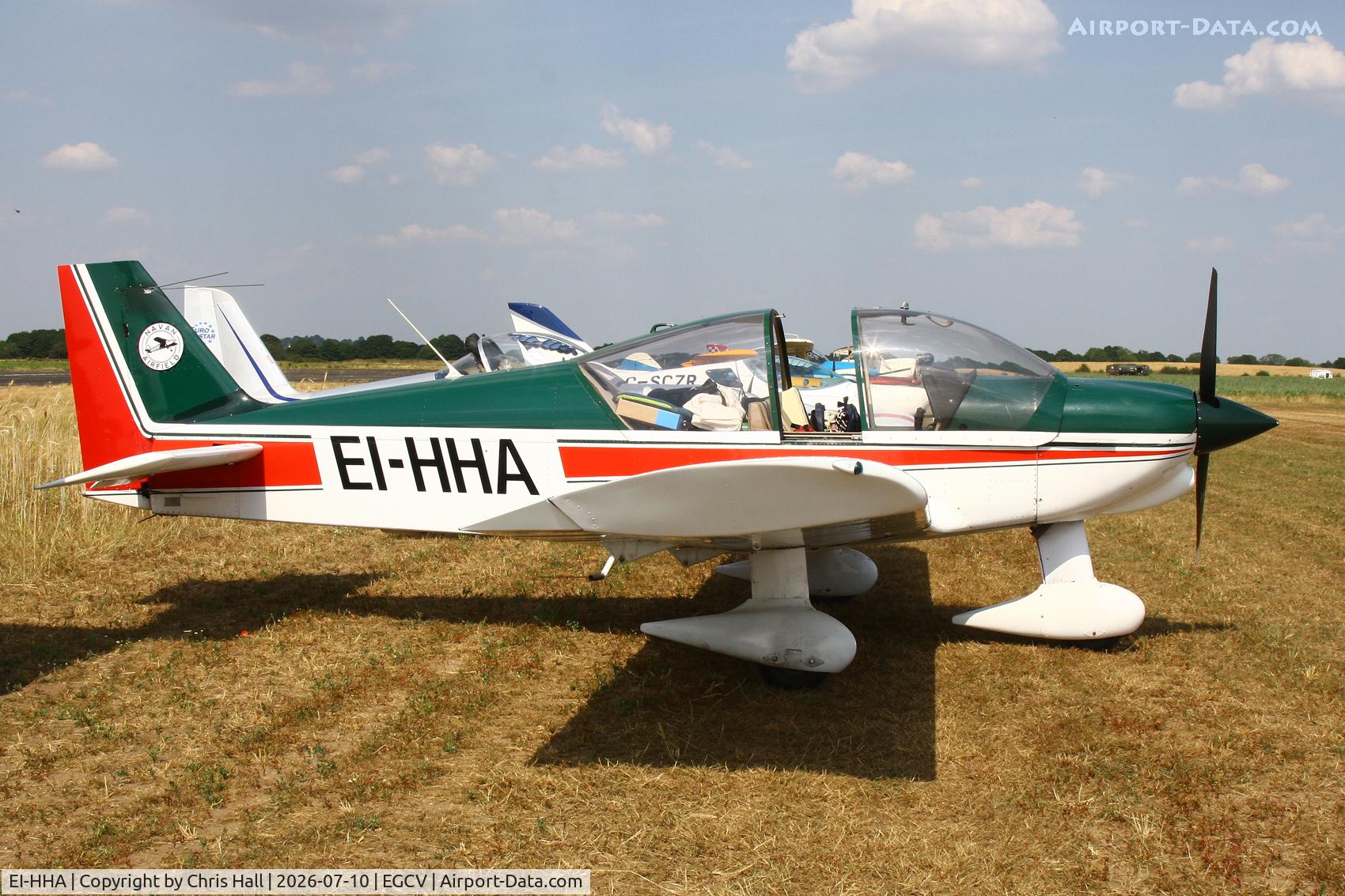 Aircraft EI-HHA, 1994 Robin HR-200-120B, c/n 286, Sleapkosh 26, day 1, 10/07/26, at EGCV, photo by Chris Hall