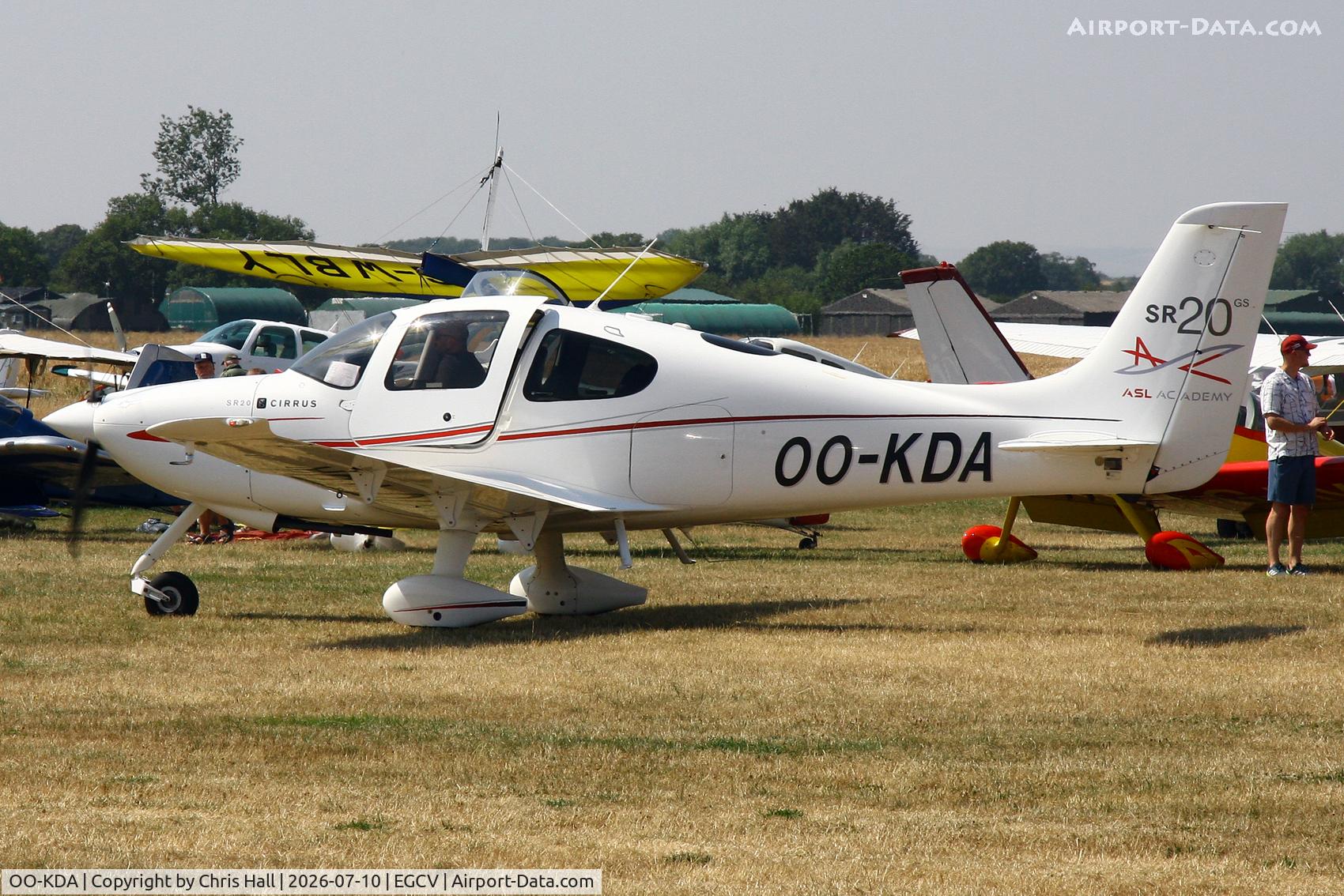 Aircraft OO-KDA, 2010 Cirrus SR20 GS, c/n 2036, Sleapkosh 26, day 1, 10/07/26, at EGCV, photo by Chris Hall