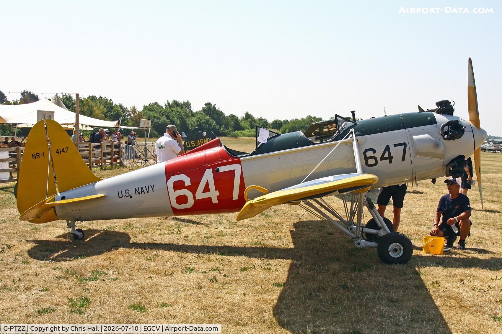 Aircraft G-PTZZ, 1941 Ryan PT-22 Recruit (ST3KR), c/n 1676, Sleapkosh 26, day 1, 10/07/26, at EGCV, photo by Chris Hall