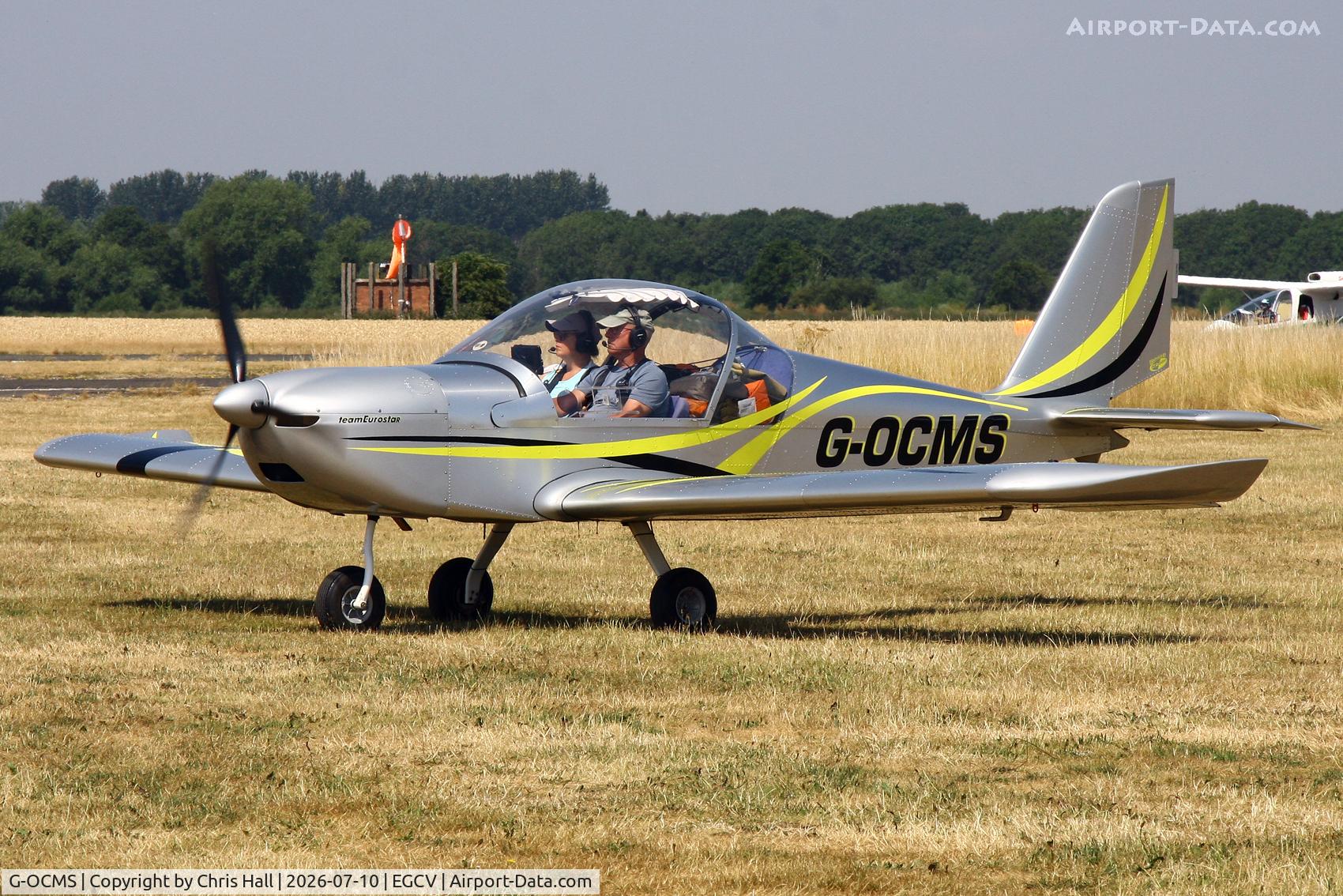 Aircraft G-OCMS, 2010 Cosmik EV-97 TeamEurostar UK, c/n 3718, Sleapkosh 26, day 1, 10/07/26, at EGCV, photo by Chris Hall