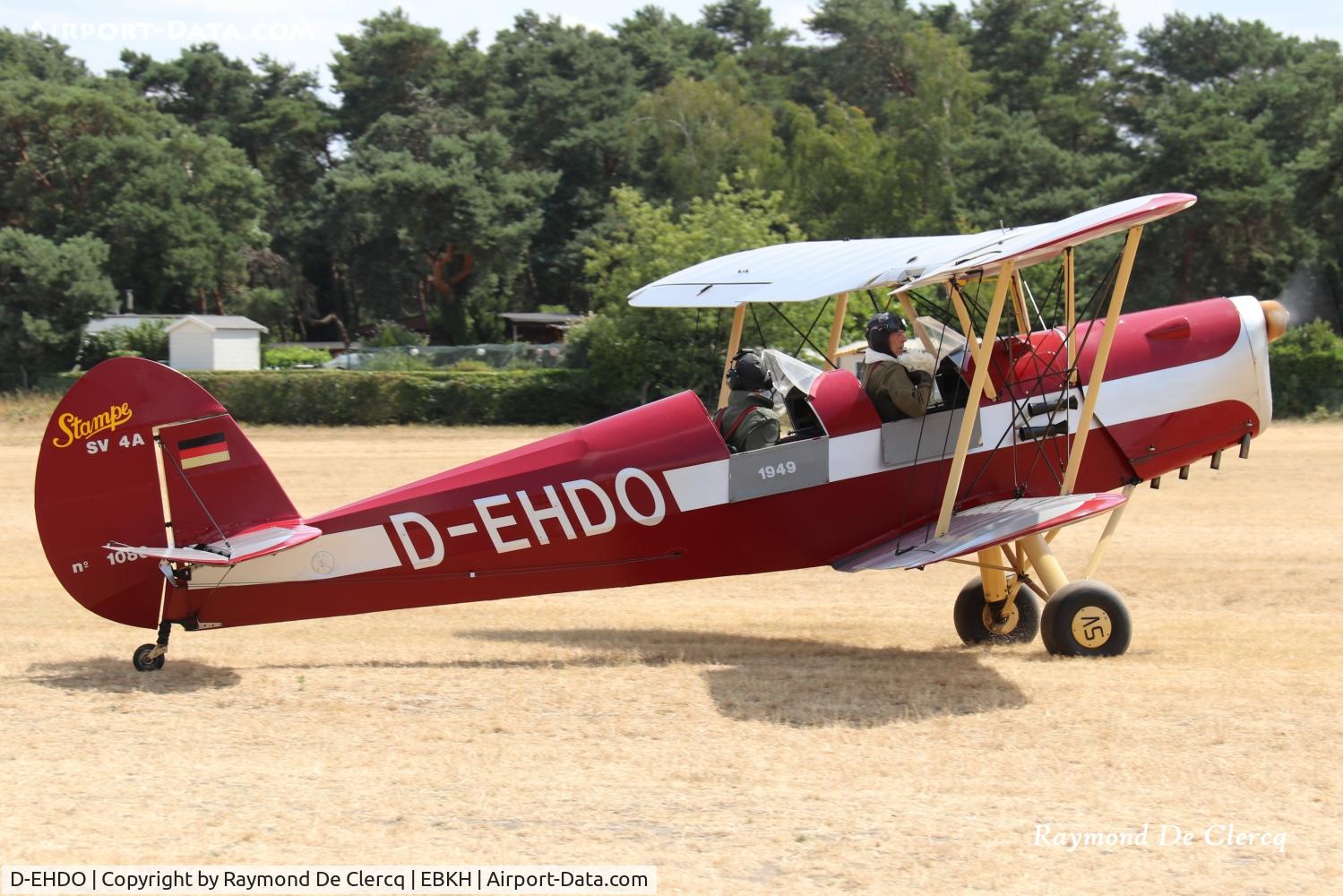D-EHDO, 1949 Ste Nle Constr Aer Nord STAMPE SV 4A, c/n 1080, 1949 built SV-4A at Keiheuvel Fly-in on 25-7-2026. 