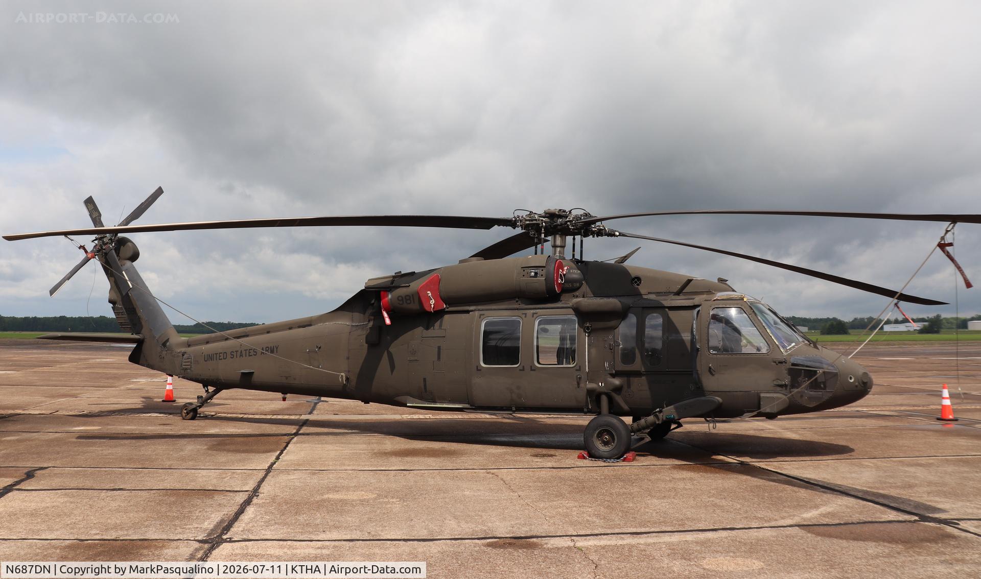 Aircraft N687DN, 1984 Sikorsky UH-60L Black Hawk, c/n 70-818, Sikorsky UH-60L, at KTHA, photo by MarkPasqualino