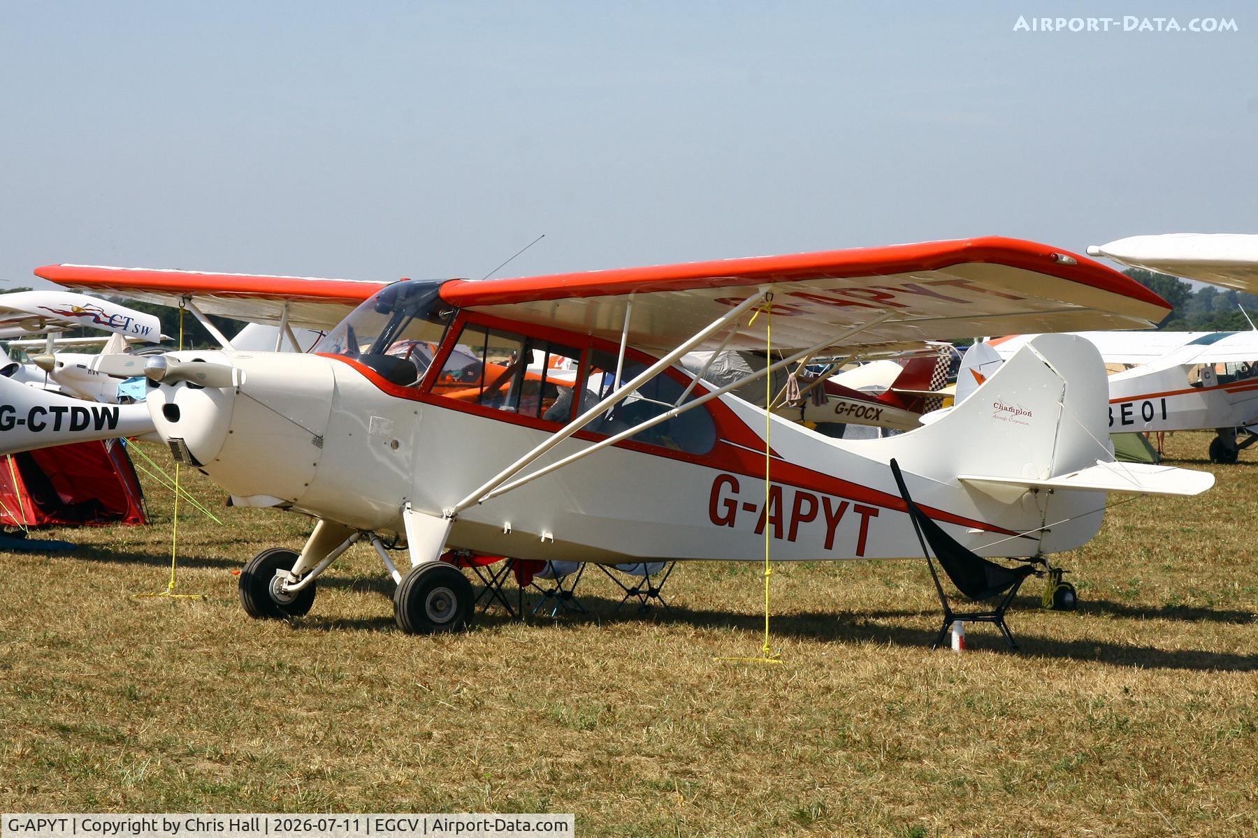 G-APYT, 1960 Champion 7FC Tri-Traveler, c/n 387, Sleapkosh 26, day 2, 11/07/26