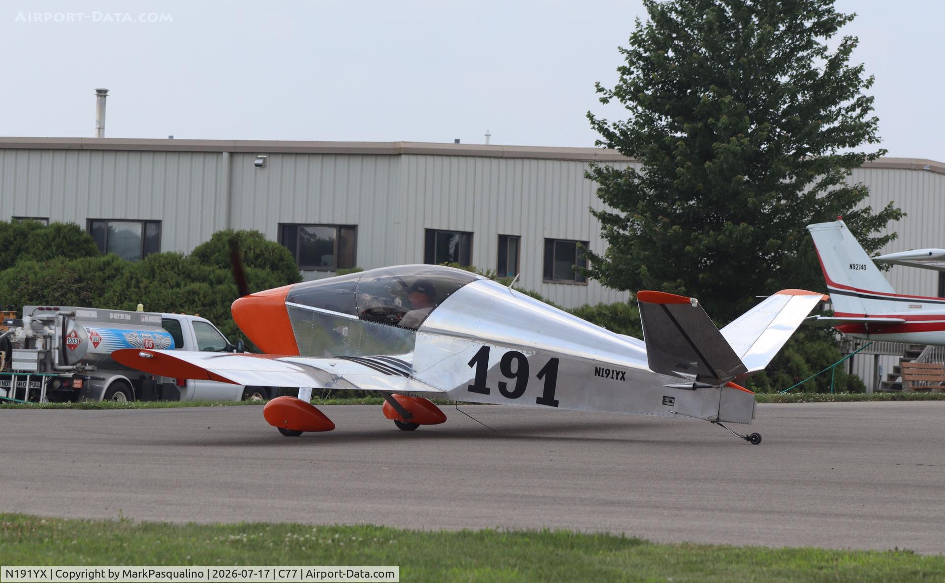Aircraft N191YX, 2022 Sonex Waiex, c/n W0191, Sonex Waiex, at C77, photo by MarkPasqualino