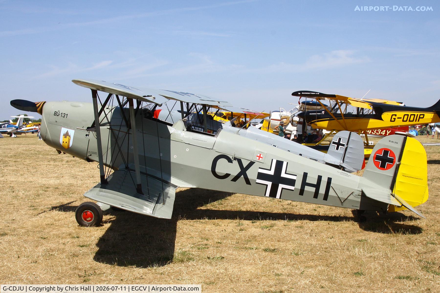 G-CDJU, 1954 CASA 1-131E Jungmann, c/n 1078, Sleapkosh 26, day 2, 11/07/26