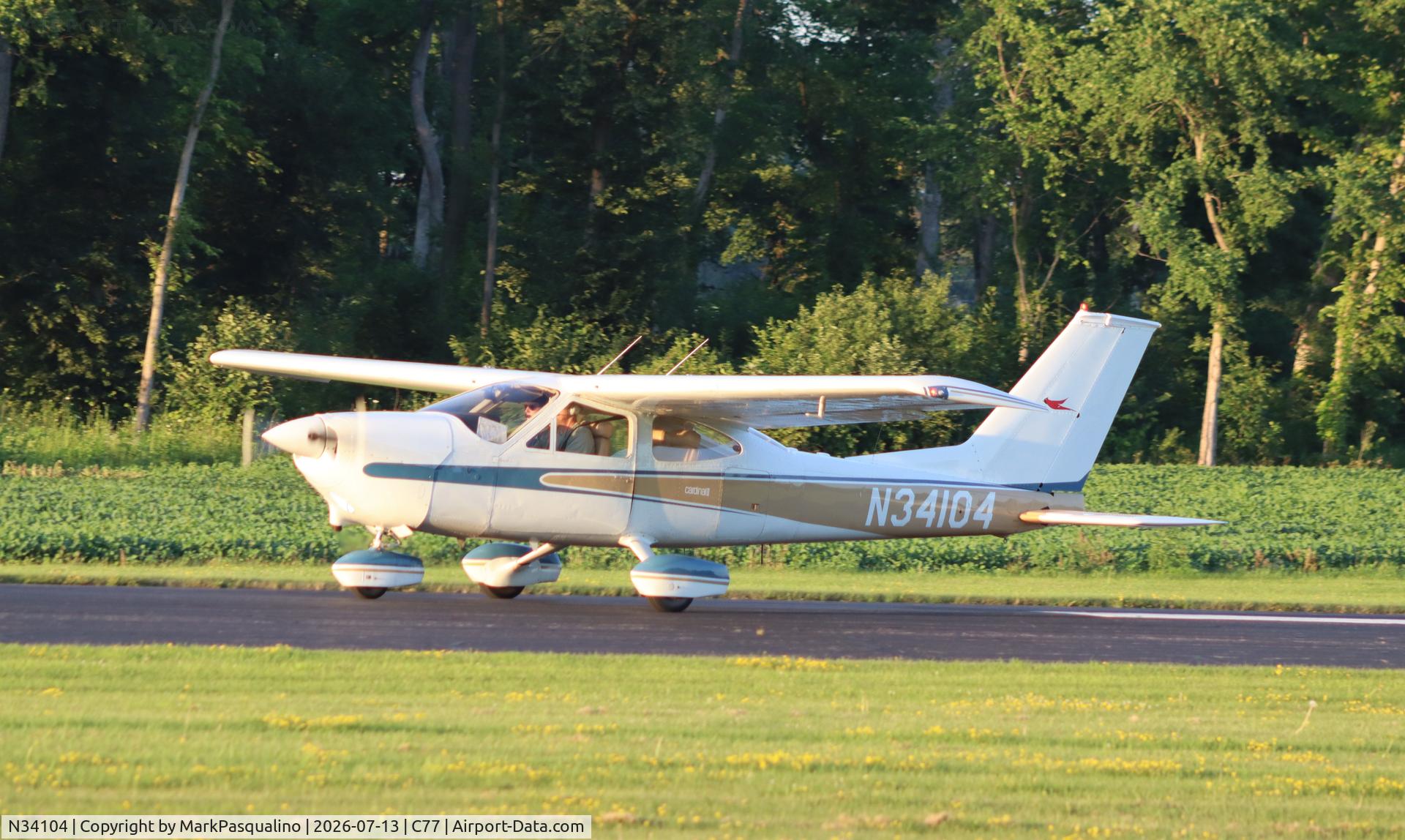 Aircraft N34104, 1971 Cessna 177B Cardinal, c/n 17701644, Cessna 177B, at C77, photo by MarkPasqualino
