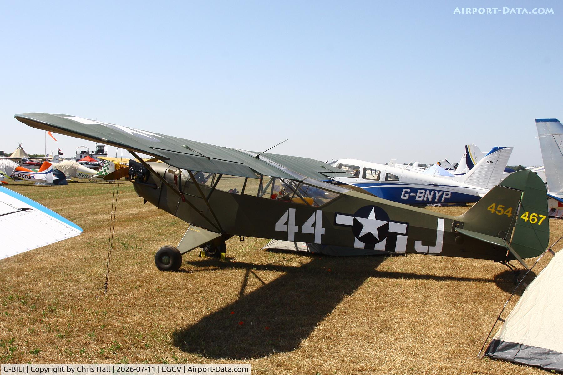 G-BILI, 1948 Piper L-4J Grasshopper (J3C-65D), c/n 13207, Sleapkosh 26, day 2, 11/07/26