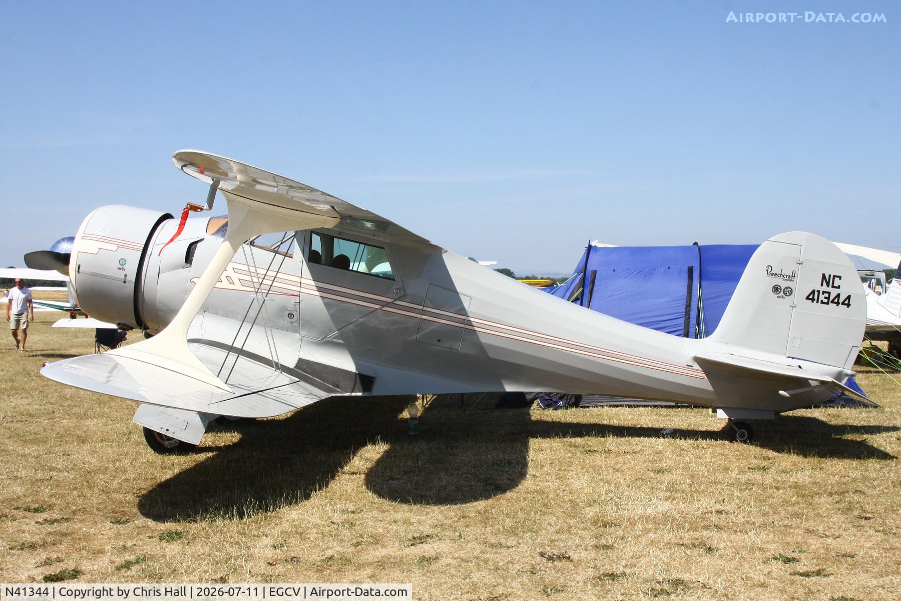 N41344, 1944 Beech D17S Staggerwing, c/n 6922, Sleapkosh 26, day 2, 11/07/26