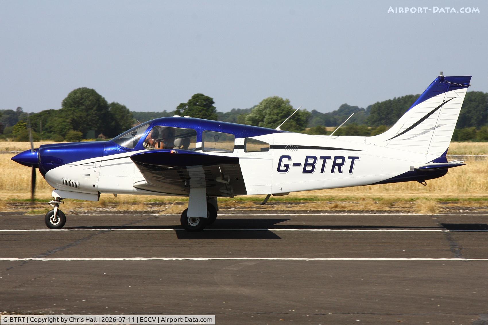 Aircraft G-BTRT, 1975 Piper PA-28R-200 Cherokee Arrow, c/n 28R-7535270, Sleapkosh 26, day 2, 11/07/26, at EGCV, photo by Chris Hall