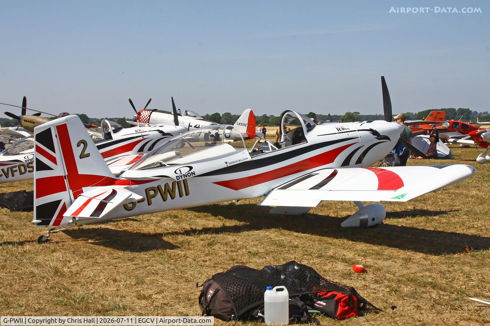 Aircraft G-PWII, 2016 Vans RV- 8, c/n 83330, Sleapkosh 26, day 2, 11/07/26, at EGCV, photo by Chris Hall