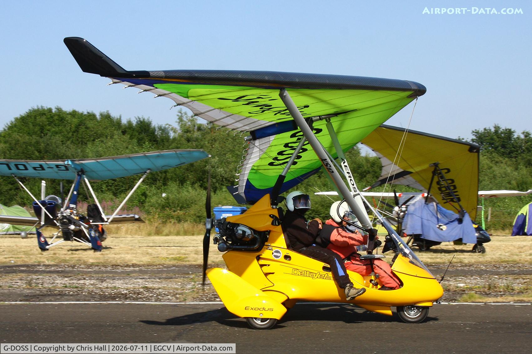 Aircraft G-DOSS, 2024 Flylight Airsports Exodus DeltaJet 500 Stingray, c/n EA 022, Sleapkosh 26, day 2, 11/07/26, at EGCV, photo by Chris Hall