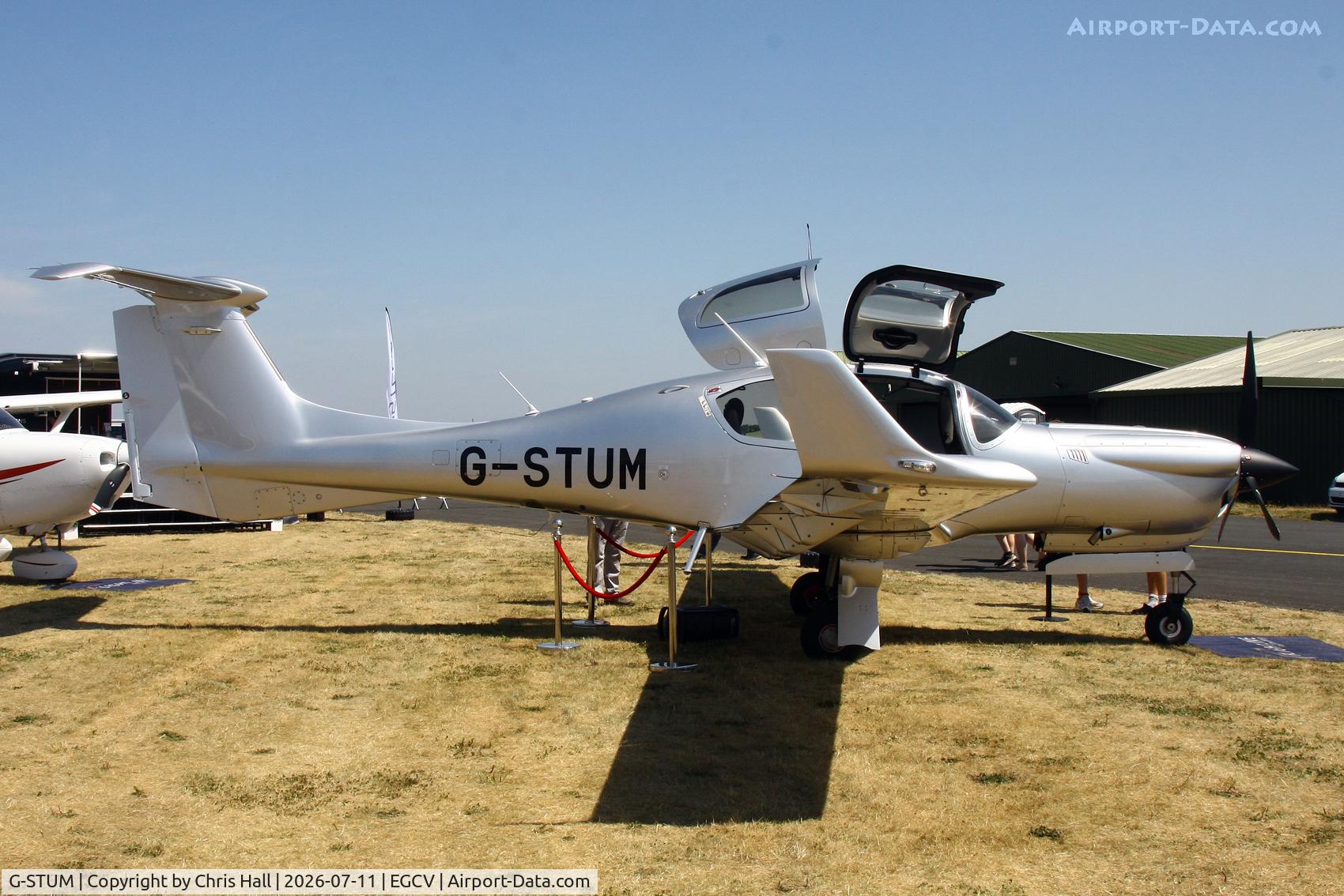 Aircraft G-STUM, 2024 Diamond DA50 C, c/n 50.C.A.A.062, Sleapkosh 26, day 2, 11/07/26, at EGCV, photo by Chris Hall