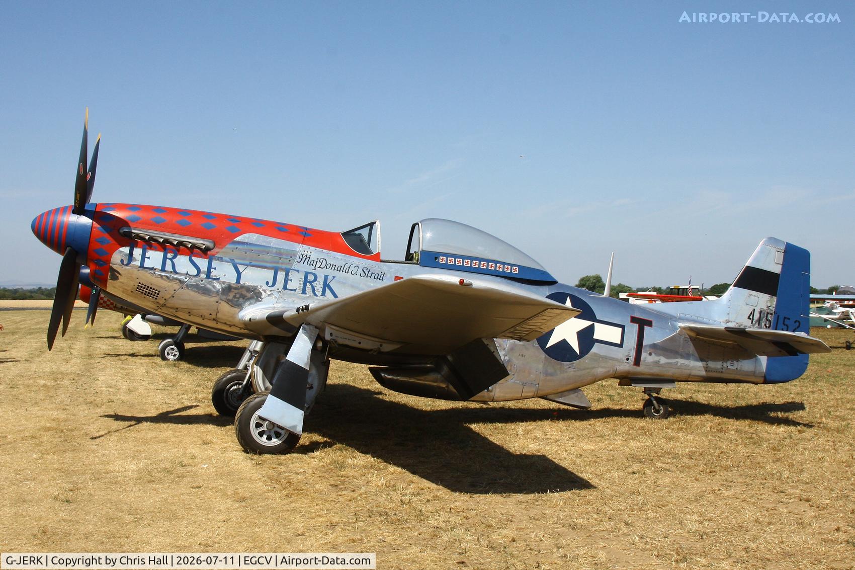 Aircraft G-JERK, 1948 Commonwealth Aircraft Corporation CA-18 MK 21 (Mustang P-51D), c/n 1435, Sleapkosh 26, day 2, 11/07/26, at EGCV, photo by Chris Hall