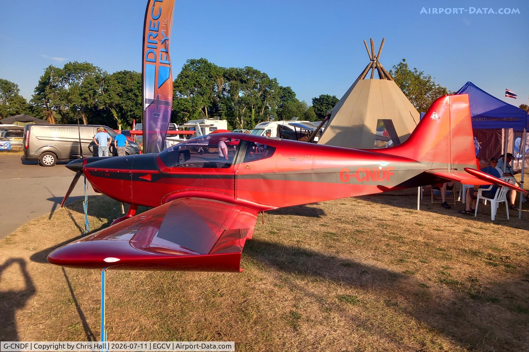 Aircraft G-CNDF, Direct Fly Alto NG, c/n DF256, Sleapkosh 26, day 2, 11/07/26, at EGCV, photo by Chris Hall