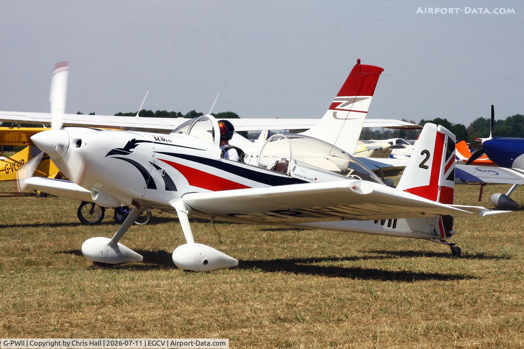 Aircraft G-PWII, 2016 Vans RV- 8, c/n 83330, Sleapkosh 26, day 2, 11/07/26, at EGCV, photo by Chris Hall