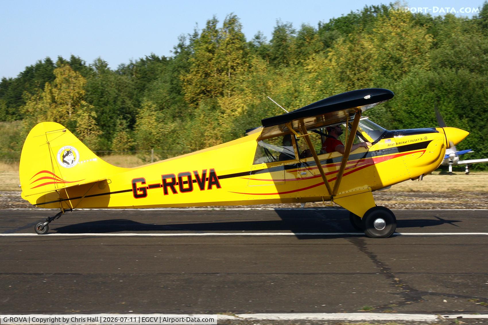 Aircraft G-ROVA, 2016 Aviat A-1B Husky, c/n NF0008, Sleapkosh 26, day 2, 11/07/26, at EGCV, photo by Chris Hall