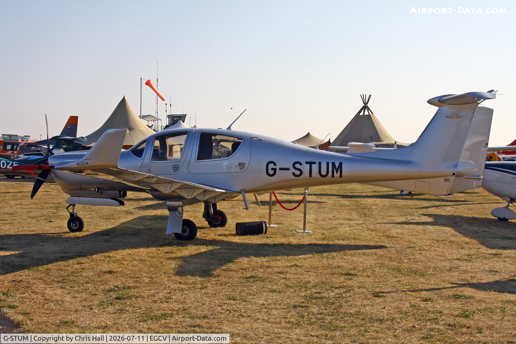 Aircraft G-STUM, 2024 Diamond DA50 C, c/n 50.C.A.A.062, Sleapkosh 26, day 2, 11/07/26, at EGCV, photo by Chris Hall