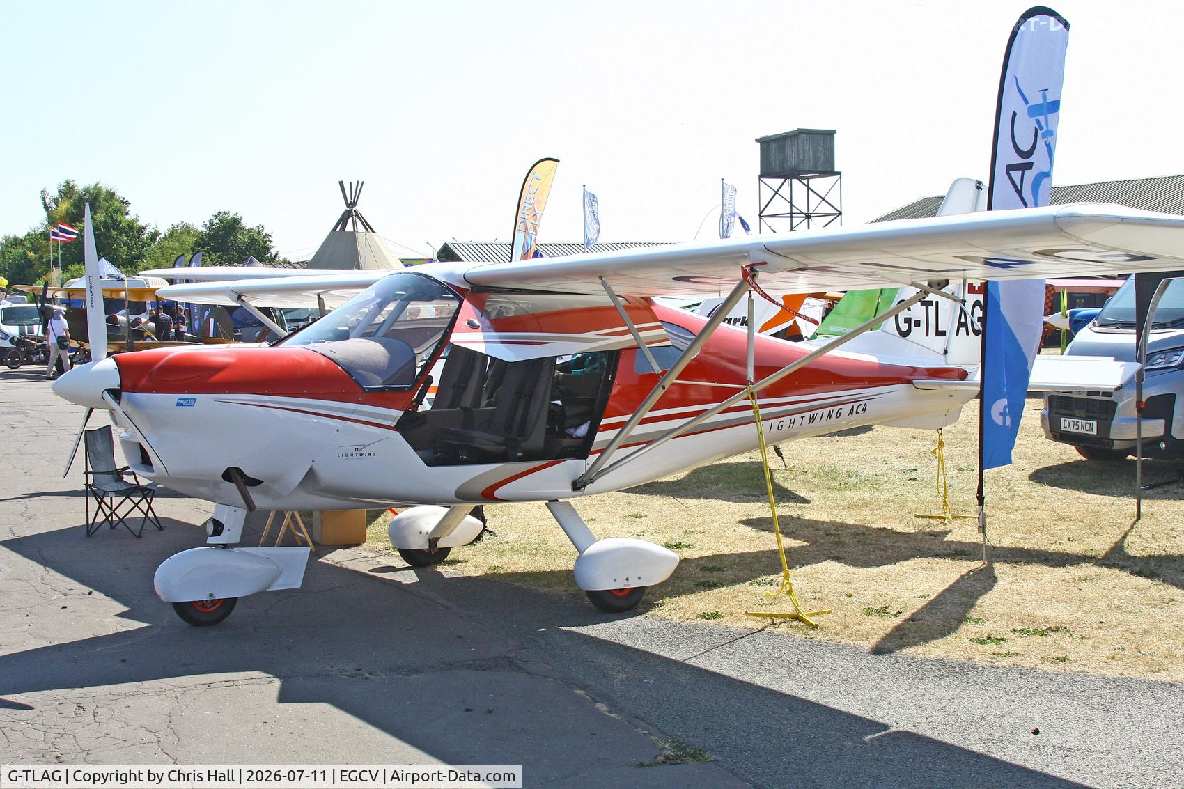 Aircraft G-TLAG, 2019 Light Wing AC4 CS-LSA, c/n 006, Sleapkosh 26, day 2, 11/07/26, at EGCV, photo by Chris Hall