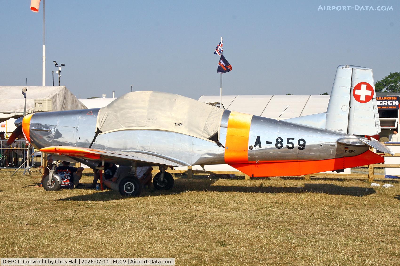 Aircraft D-EPCI, 1959 Pilatus P3-05, c/n 497-46, Sleapkosh 26, day 2, 11/07/26, at EGCV, photo by Chris Hall