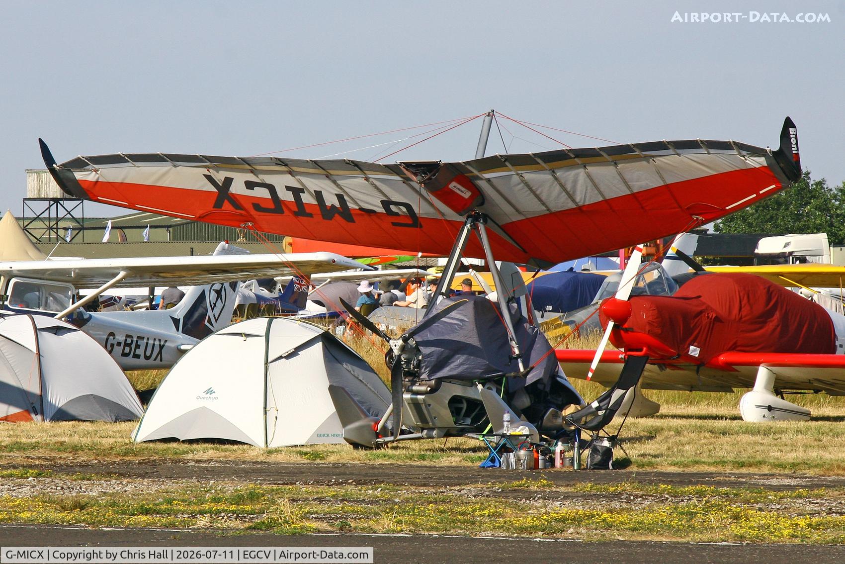 Aircraft G-MICX, 2015 Air Creation Tanarg / BioniX 13 912S-1, c/n BMAA/HB/671, Sleapkosh 26, day 2, 11/07/26, at EGCV, photo by Chris Hall