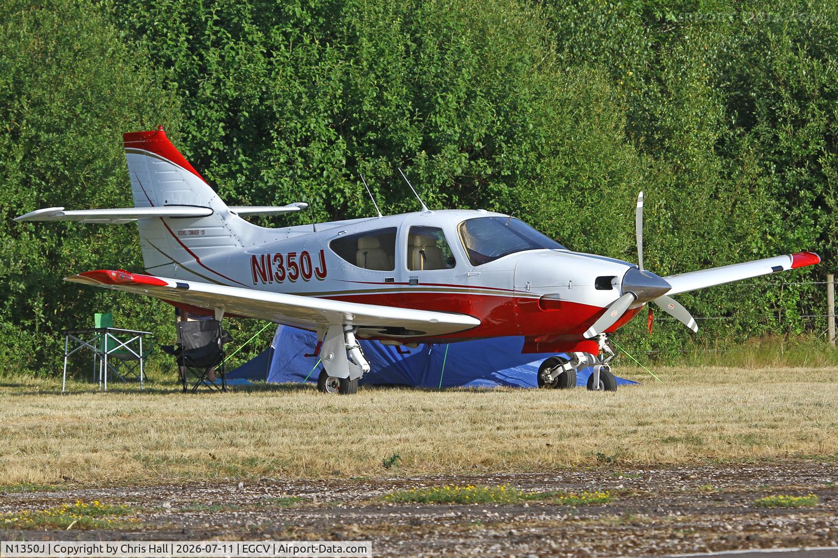 Aircraft N1350J, 1976 Rockwell International 112B Commander, c/n 516, Sleapkosh 26, day 2, 11/07/26, at EGCV, photo by Chris Hall