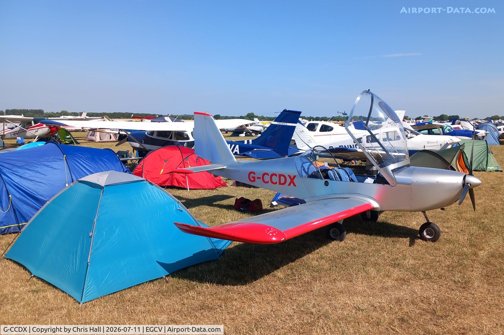G-CCDX, 2003 Aerotechnik EV-97 Eurostar, c/n PFA 315-14013, Sleapkosh 26, day 2, 11/07/26