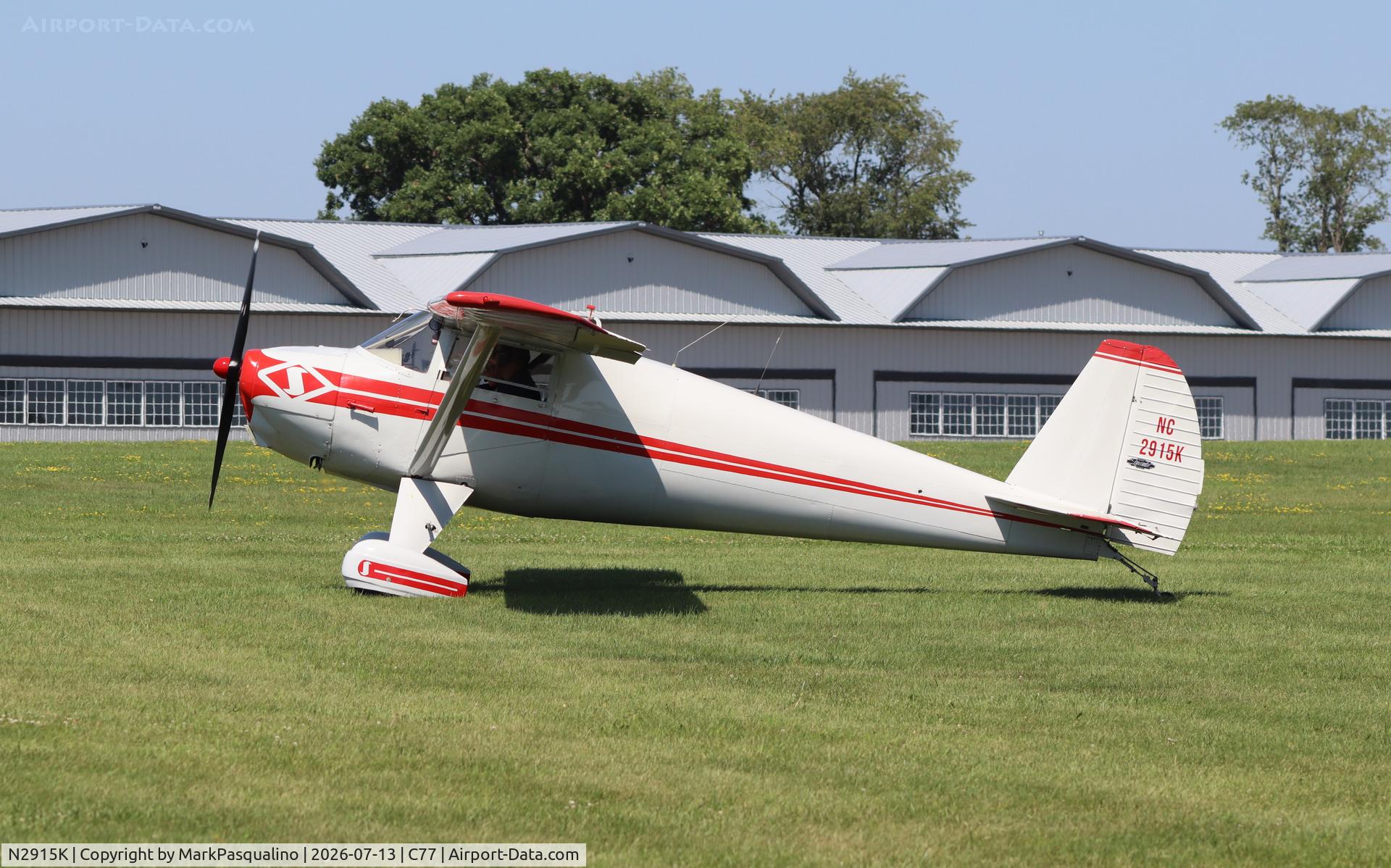 Aircraft N2915K, 1947 Luscombe 8A, c/n 5642, Luscombe 8A, at C77, photo by MarkPasqualino