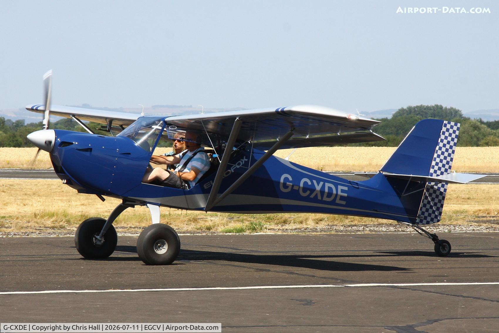 Aircraft G-CXDE, 2025 EuroFox Aviation EuroFox 2K, c/n 72925, Sleapkosh 26, day 2, 11/07/26, at EGCV, photo by Chris Hall