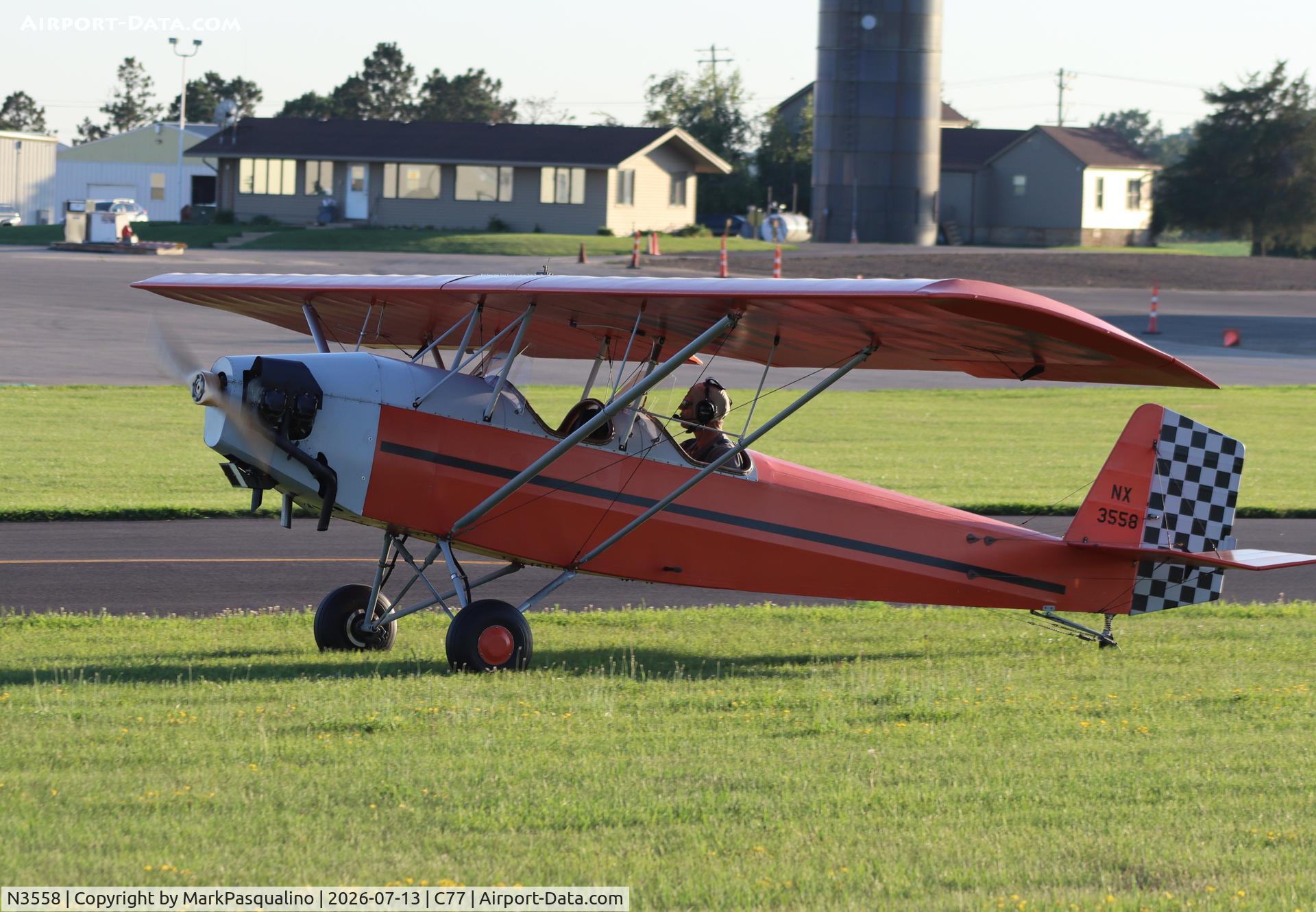 Aircraft N3558, 2016 Pietenpol Air Camper, c/n 001, Pietenpol Air Camper, at C77, photo by MarkPasqualino