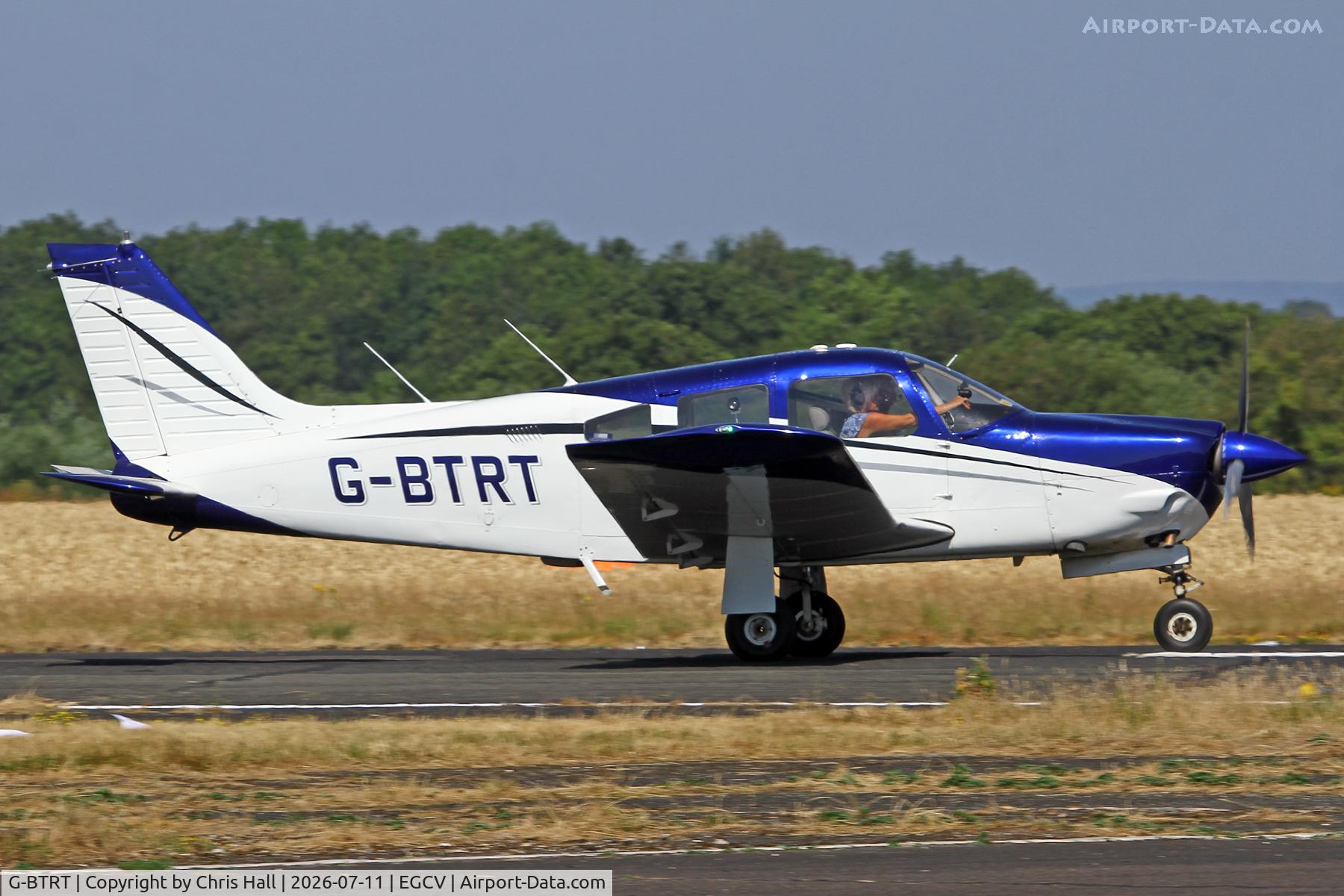 Aircraft G-BTRT, 1975 Piper PA-28R-200 Cherokee Arrow, c/n 28R-7535270, Sleapkosh 26, day 2, 11/07/26, at EGCV, photo by Chris Hall