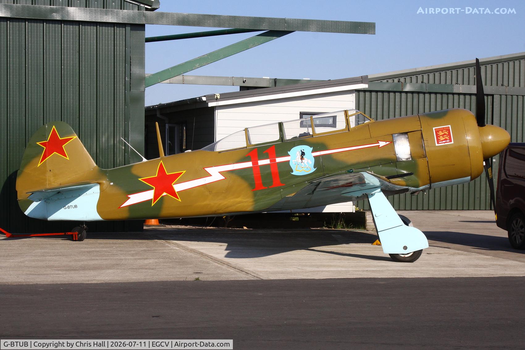 Aircraft G-BTUB, 1956 Let C-11 (Yak-11), c/n 172623, Sleapkosh 26, day 2, 11/07/26, at EGCV, photo by Chris Hall