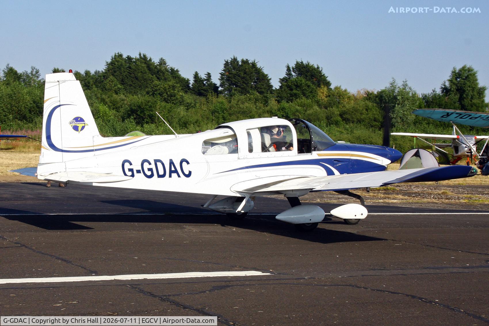 Aircraft G-GDAC, 1976 Grumman American AA-5A Cheetah, c/n AA5A-0347, Sleapkosh 26, day 2, 11/07/26, at EGCV, photo by Chris Hall
