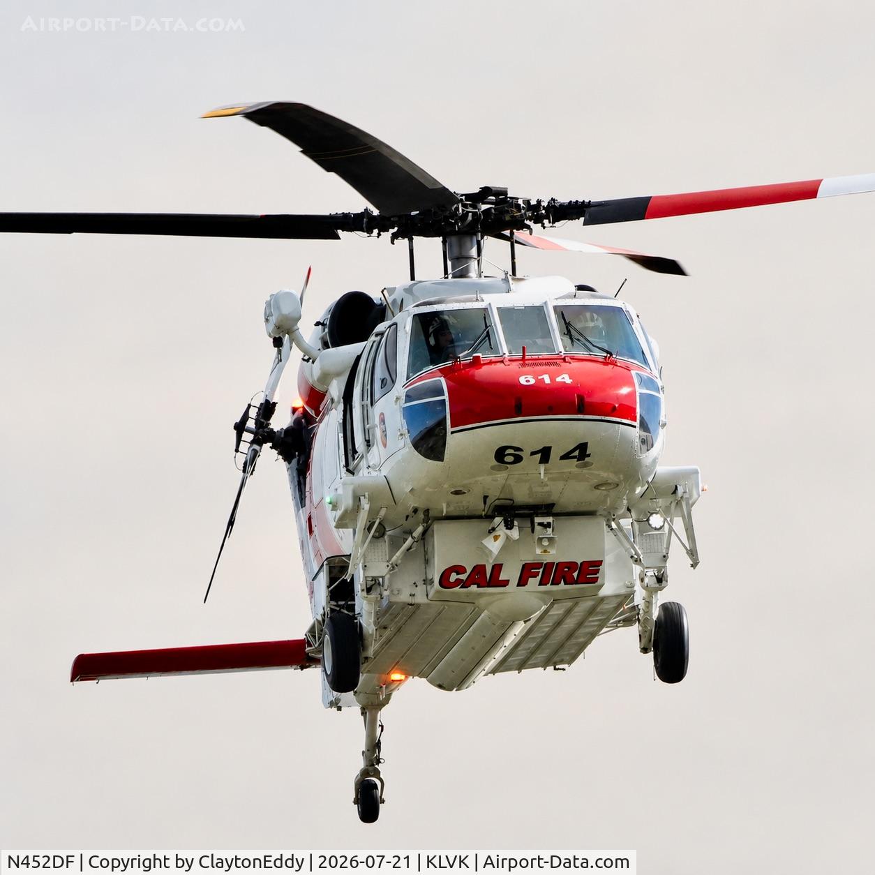 N452DF, 2024 Sikorsky (Lockheed Martin) S-70i Firehawk, c/n 705354, Cal Fire helicopter Little Fire in Pleasanton California 07-21-26