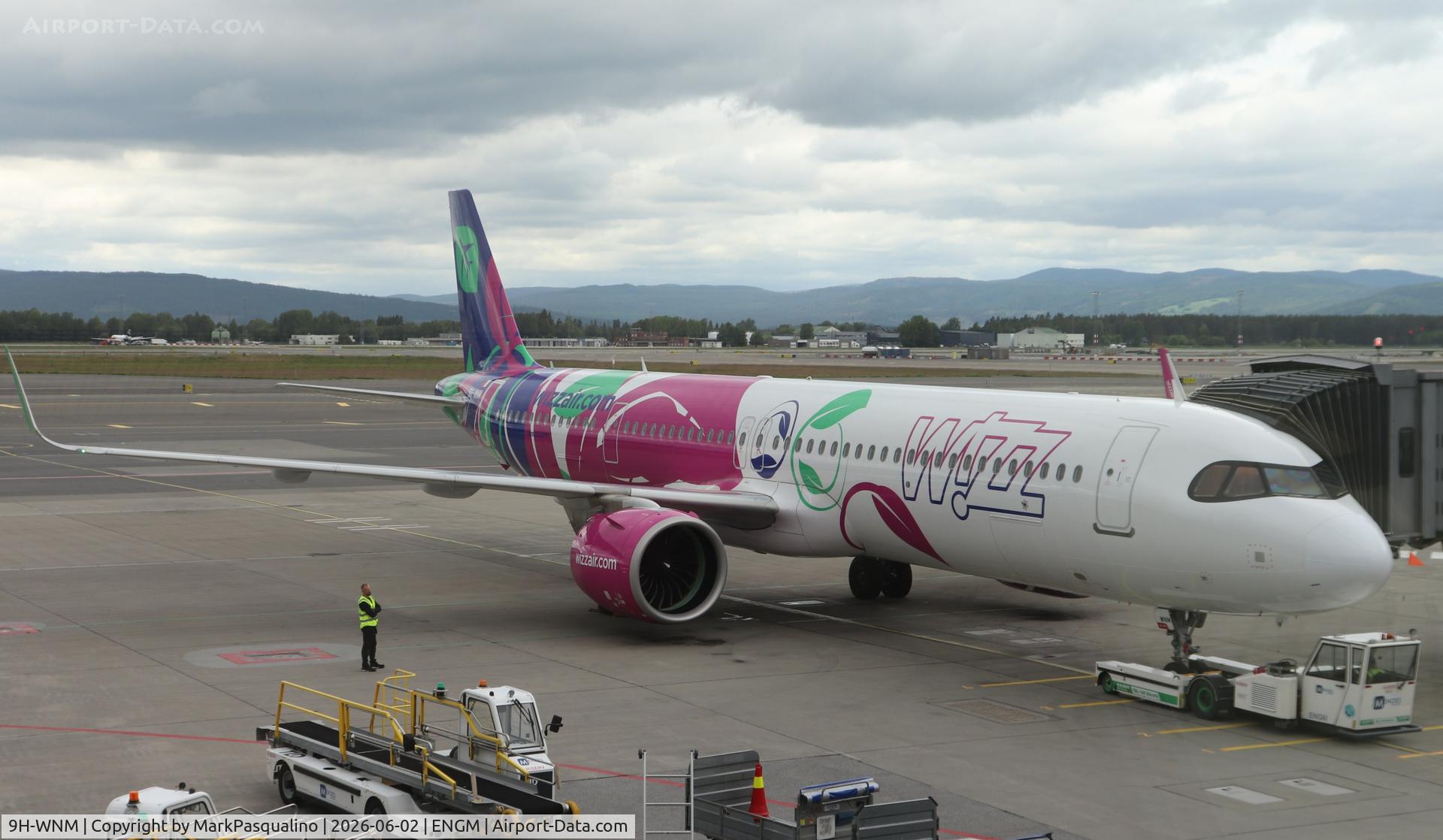 Aircraft 9H-WNM, 2024 Airbus A321-271NX, c/n 11969, Airbus A321-271NX, at ENGM, photo by MarkPasqualino