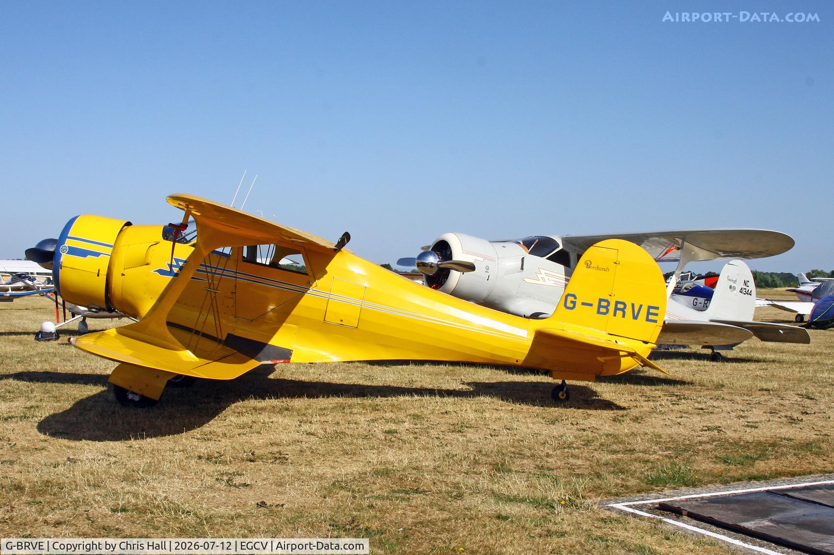 G-BRVE, 1945 Beech D17S Staggerwing, c/n 6701, Sleapkosh 26, day 3, 12/07/26