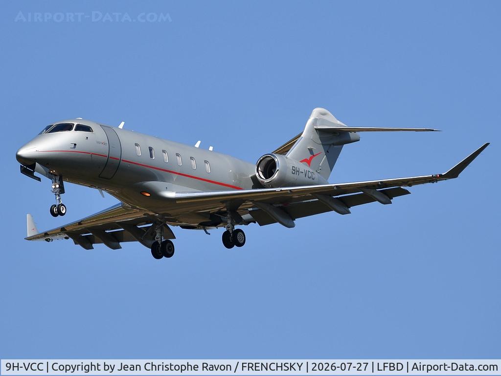 9H-VCC, 2015 Bombardier Challenger 350 (BD-100-1A10), c/n 20535, Northolt (NHT)	Bordeaux (BOD)	VJT426