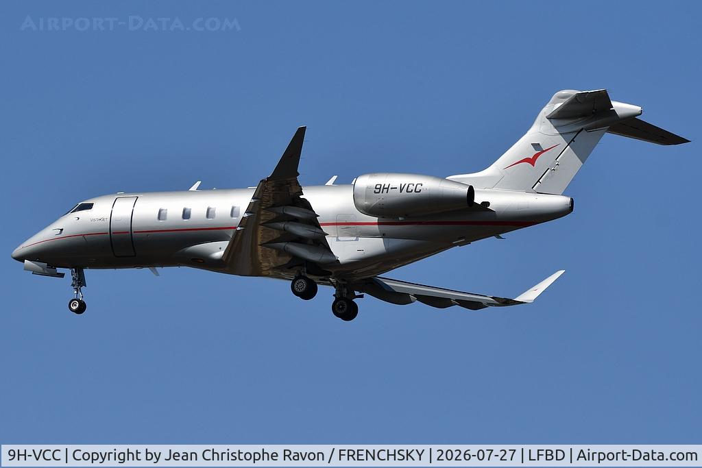 9H-VCC, 2015 Bombardier Challenger 350 (BD-100-1A10), c/n 20535, Northolt (NHT)	Bordeaux (BOD)	VJT426