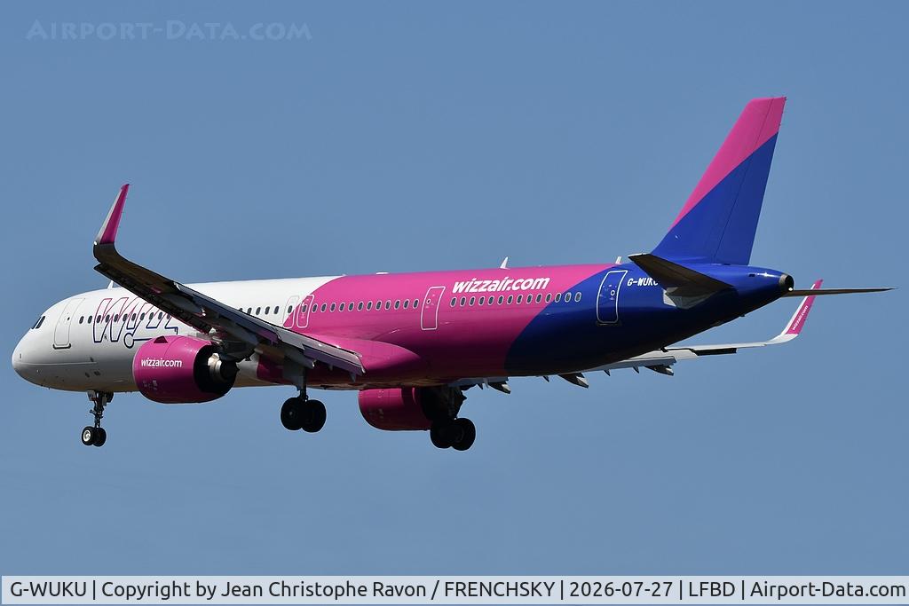 G-WUKU, 2022 Airbus A321-251NX, c/n 10787, London (LTN)	Bordeaux (BOD)	W95415