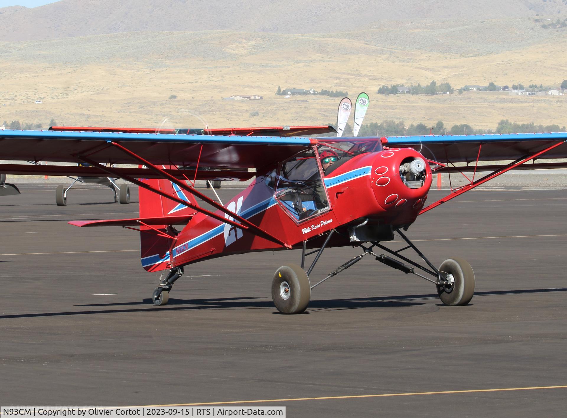 Aircraft N93CM, 1994 Skystar Kitfox IV, c/n 1811, 2023 air races, at RTS, photo by Olivier Cortot