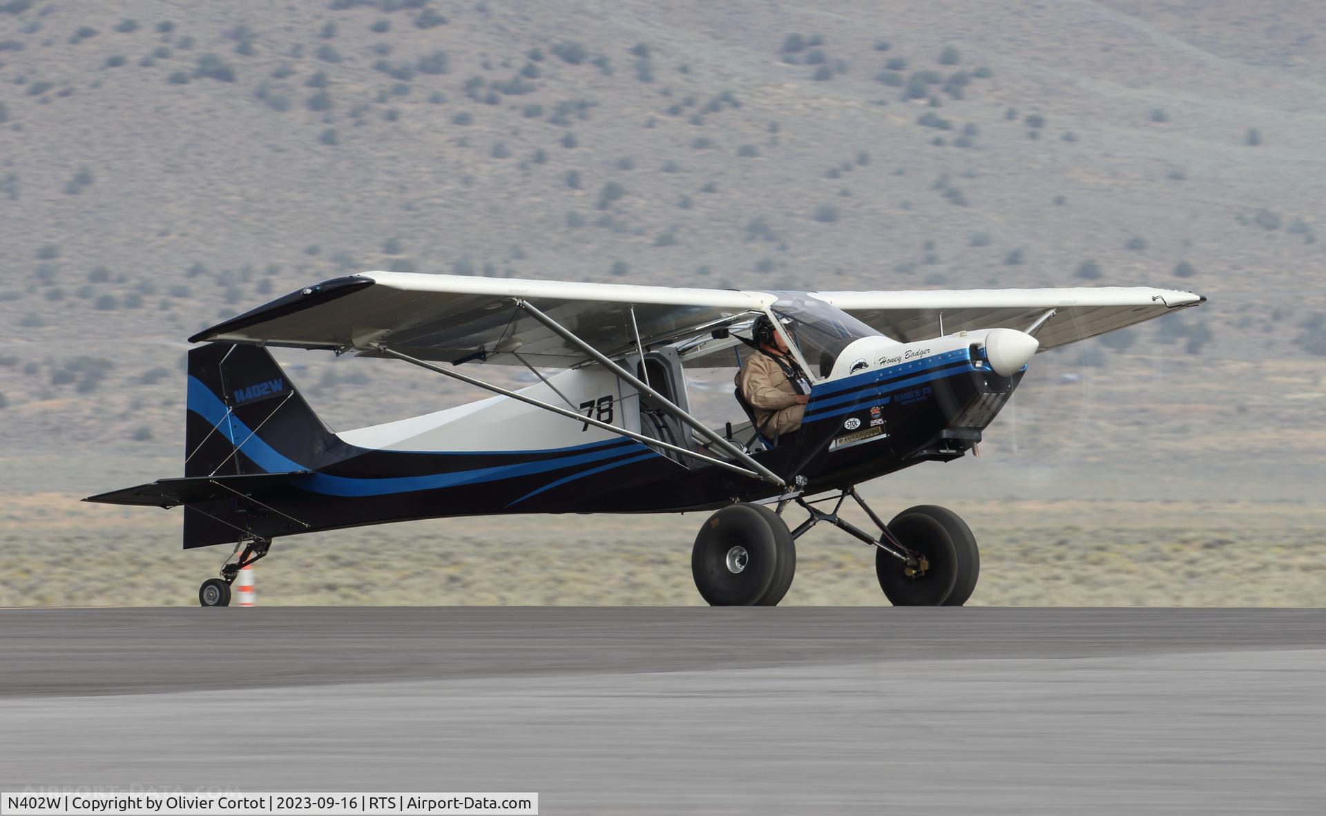 Aircraft N402W, 2015 Rans S7, c/n 0113586, 2023 air races, at RTS, photo by Olivier Cortot