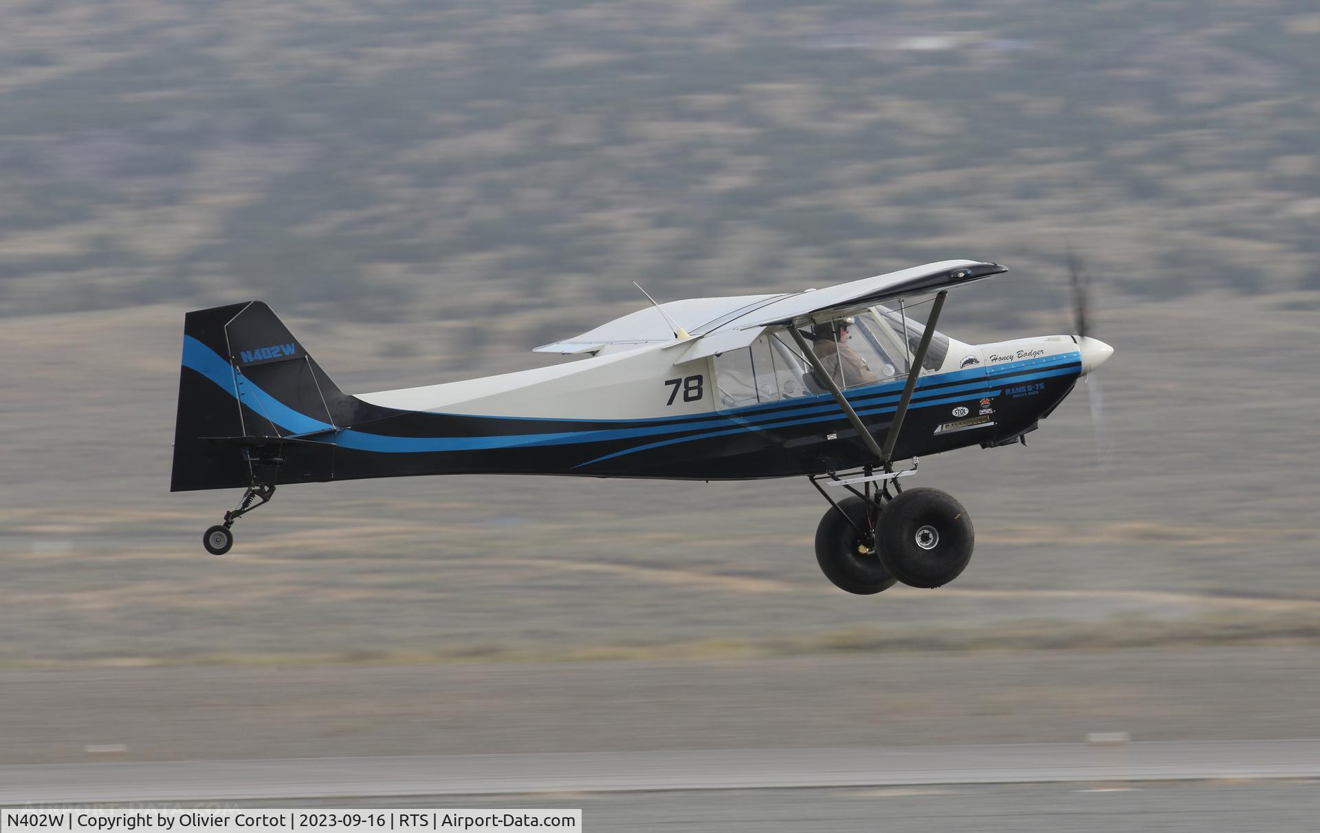 Aircraft N402W, 2015 Rans S7, c/n 0113586, 2023, at RTS, photo by Olivier Cortot