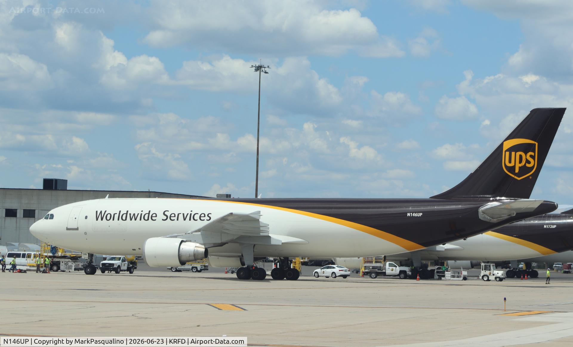 Aircraft N146UP, 2003 Airbus A300F4-622R, c/n 829, Airbus A300F4-622R, at KRFD, photo by MarkPasqualino