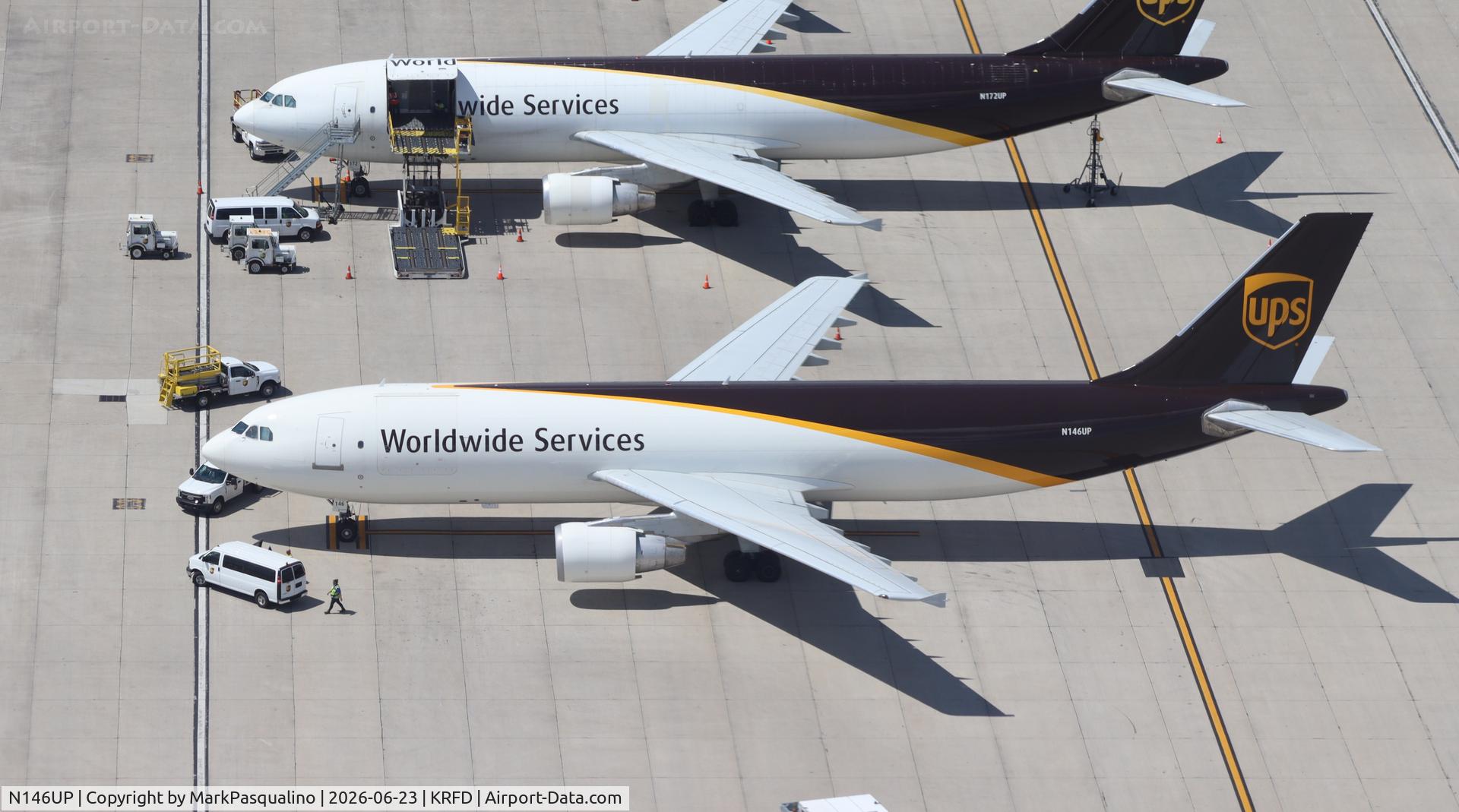 Aircraft N146UP, 2003 Airbus A300F4-622R, c/n 829, Airbus A300F4-622R, at KRFD, photo by MarkPasqualino