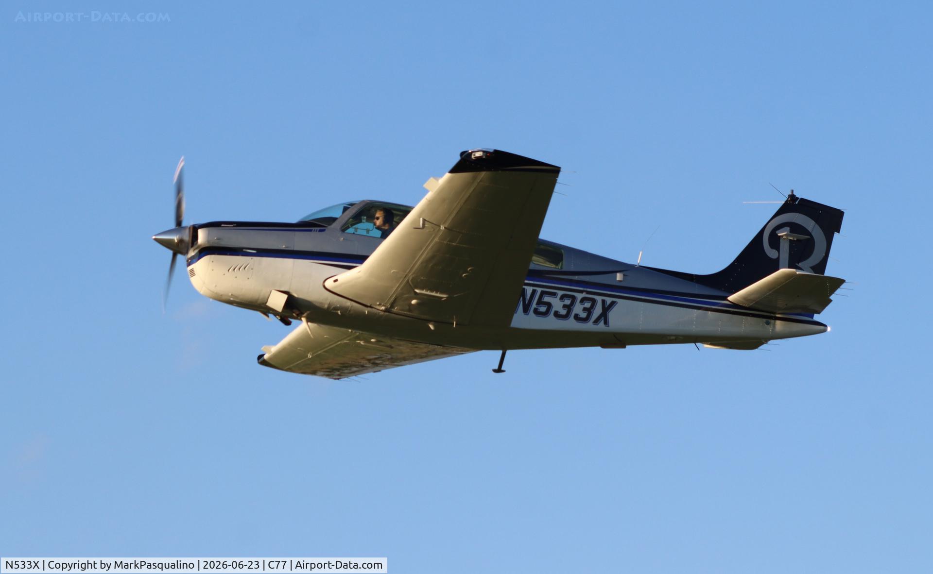 Aircraft N533X, 1985 Beech A36 Bonanza 36, c/n E-2234, Beech A36, at C77, photo by MarkPasqualino