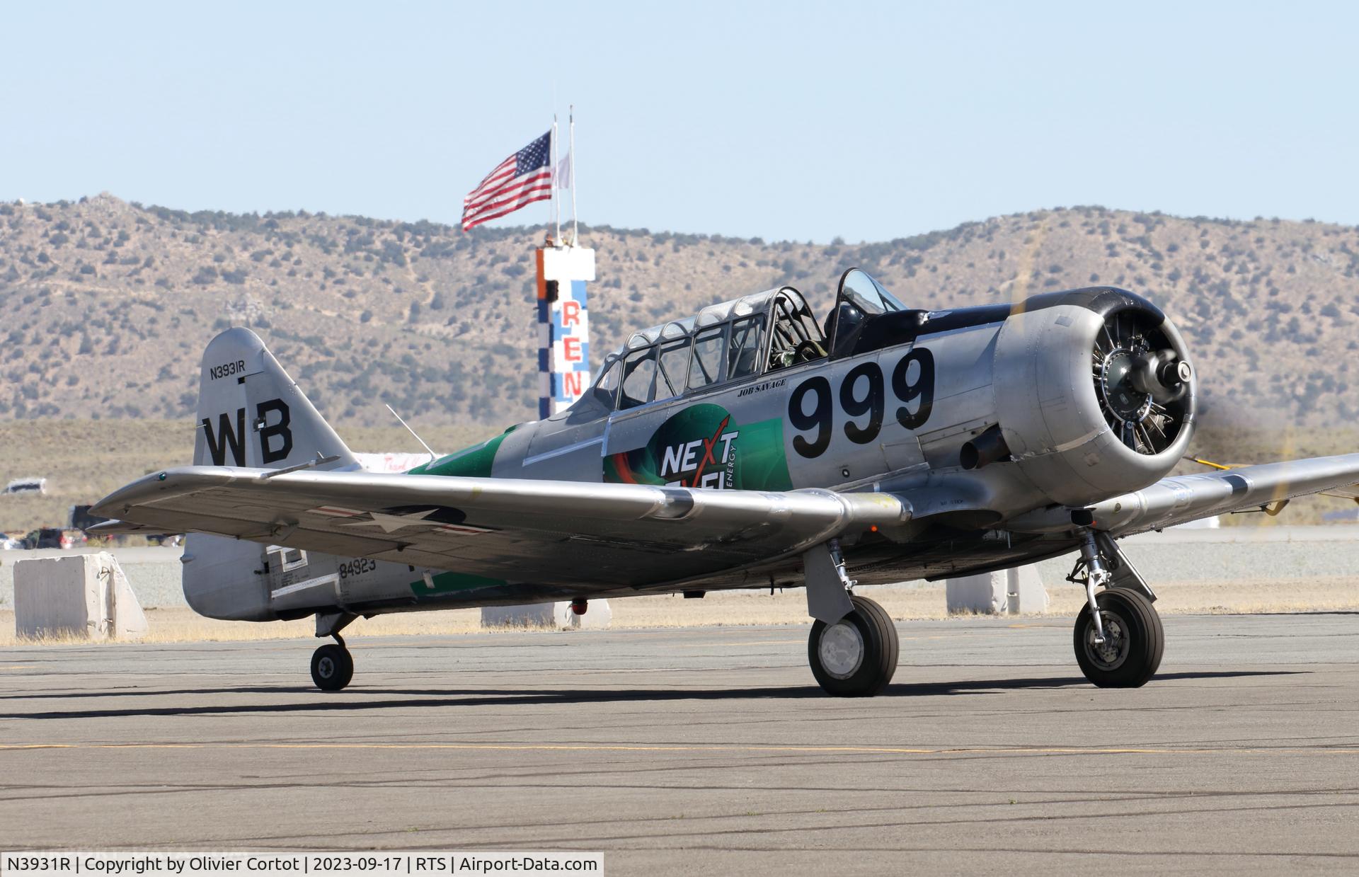 Aircraft N3931R, North American AT-6B Texan, c/n 84-923, 2023 air races, at RTS, photo by Olivier Cortot