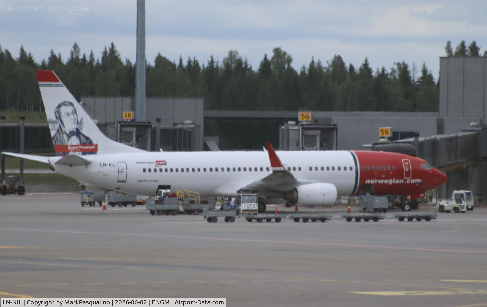 Aircraft LN-NIL, 2010 Boeing 737-8KN, c/n 40237 l/n 3356, Boeing 737-8KN, at ENGM, photo by MarkPasqualino