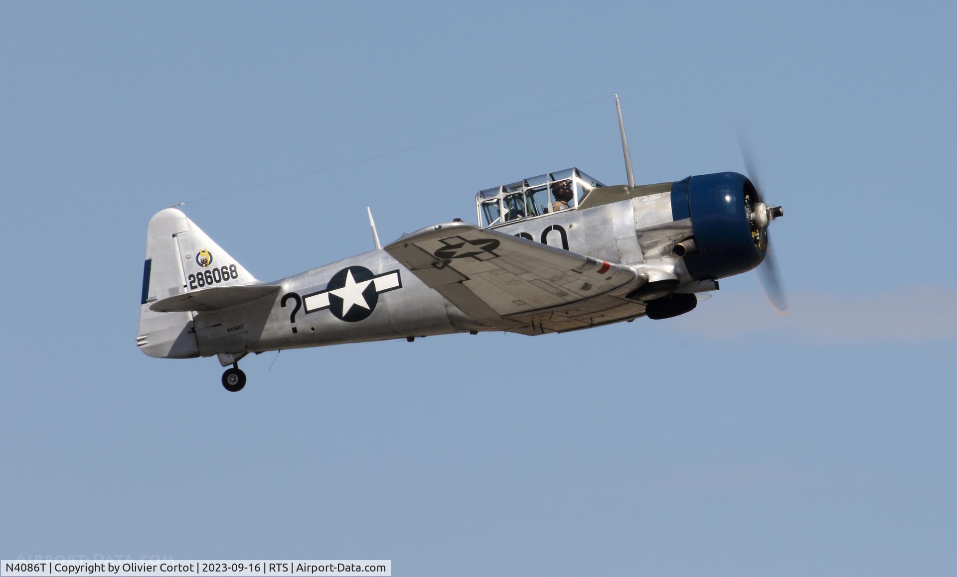 Aircraft N4086T, North American AT-6D, c/n 42-86068, 2023 air races, at RTS, photo by Olivier Cortot