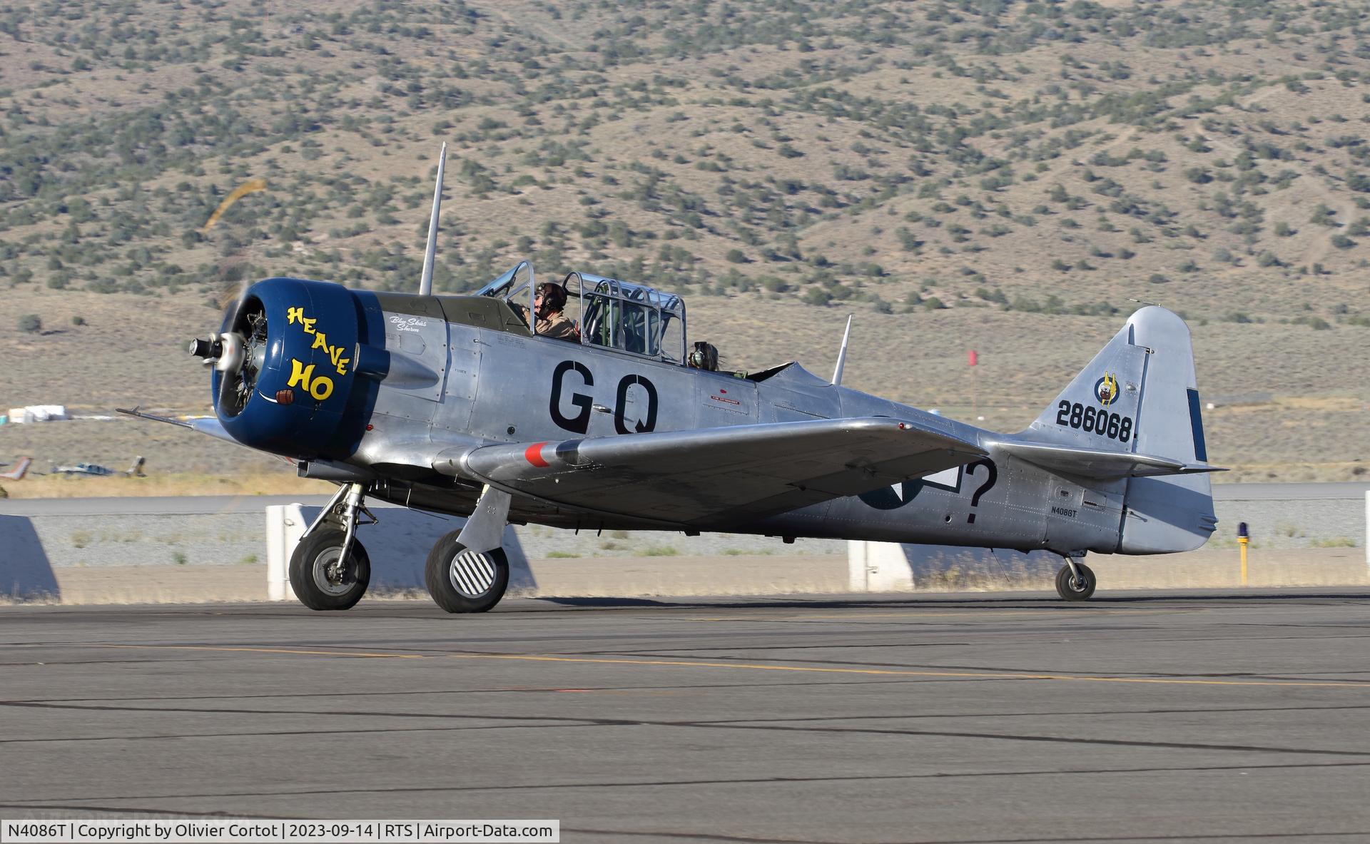 Aircraft N4086T, North American AT-6D, c/n 42-86068, 2023 air races, at RTS, photo by Olivier Cortot